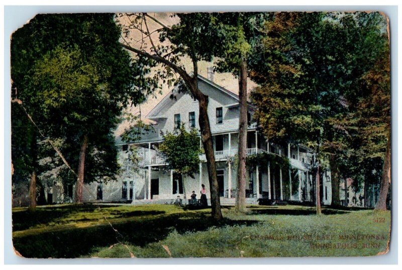 1910 Charman House Lake Minnetonka Minneapolis Minnesota Posted Vintage Postcard
