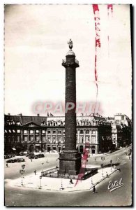 Modern Postcard Paris Vendome Column