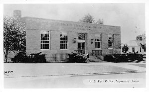 US Post Office real photo Sigourney, Iowa