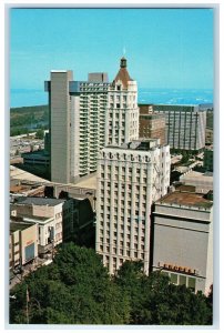 c1950 Aerial View North  Business Section Building Memphis Tennessee TN Postcard