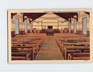 Postcard Protestant Chapel, Winter General Hospital, Topeka, Kansas