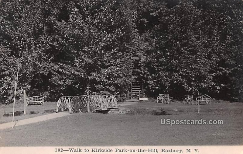 Walk to Kirkside Park on the Hill - Roxbury, New York NY  