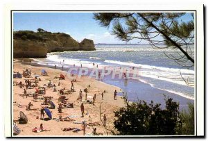 Postcard Modern Saint Georges de Didonne Beach and rocks Suzac