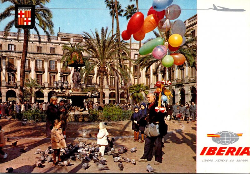 Spain Barcelona Royal Square Iberia Airlines Card