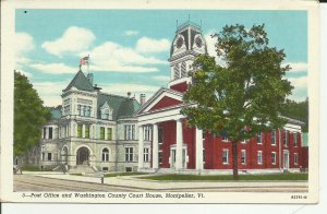 Montpelier, Vt., Post Office And Washington County Courthouse