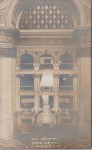 RPPC Postcard The Rotunda State Capitol Harrisburg PA