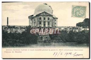 Old Postcard Army Chateau de Meudon former imperial and royal residence burnt...