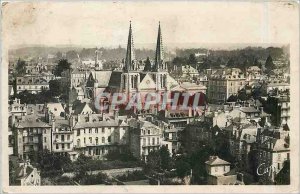 Old Postcard Pau View towards the Church of St. Jacques