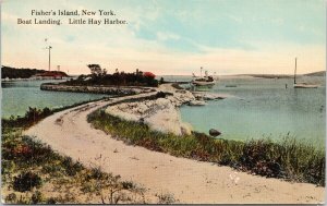 Fisher's Island New York Little Hay Harbor NY c1915 Postcard F24