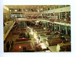 192818 IRAN TEHERAN Carpet bazar market old photo postcard