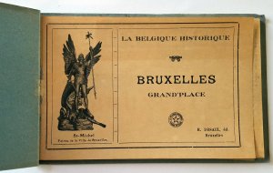 VINTAGE 12 POSTCARDS ALBUM GRAND'PLACE - BRUSSELS. Printer: Desaix. UNUSED!!!