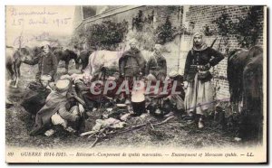 Postcard Ribecourt Old Army Camp Moroccan Spahis