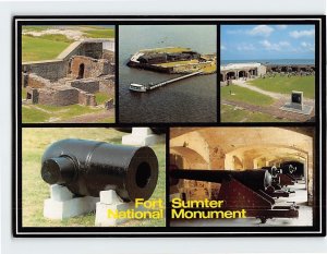 Postcard Fort Sumter National Monument, Charleston, South Carolina