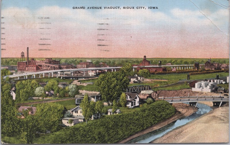 Sioux City, Iowa-Grand Avenue Viaduct - 1945