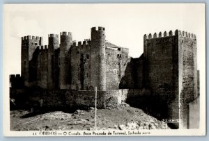 Óbidos Postcard The Castle (now a Tourist Inn) North facade c1920's RPPC Photo