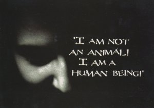 The Elephant Man Film I Am Not An Animal Advertising Postcard