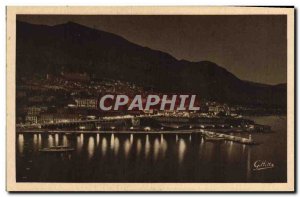 Old Postcard Monte Carlo Night