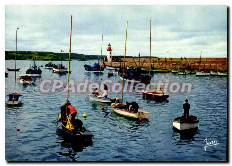 Postcard Modern ERQUY harbor and threw