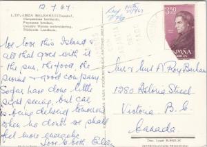 Ibiza Baleares Spain Women Embroidering c1967 Postcard D59