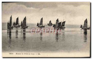 Old Postcard Fishing Boat off