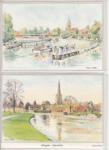 lot 2 Diane Setek pictorial cards Abingdon Oxfordshire 