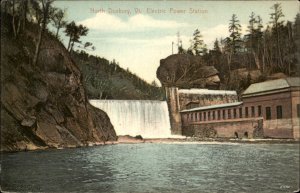 North Duxbury Vermont VT Electric Power Station 1900s-20s Vintage Postcard