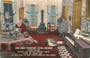 Postcard 1940s Minnesota St. Paul Lux Memory Doll House Interior Teich MN24-3167