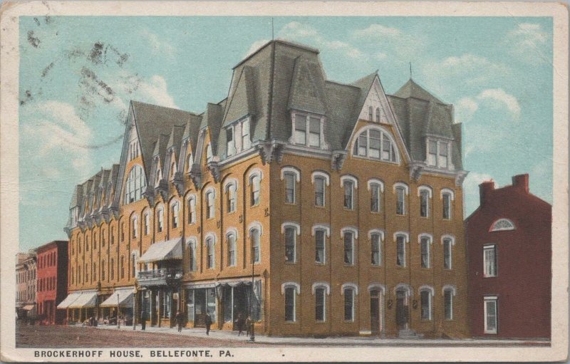 Postcard Brockerhoff House Bellefonte PA