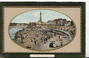 Lancashire Postcard - Busy Day at Blackpool - Ref TZ6734