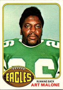 1976 Topps Football Card Art Malone Philadelphia Eagles sk4553