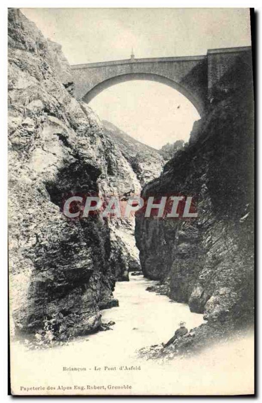 Old Postcard Briancon Le Pont D & # 39Asfeld