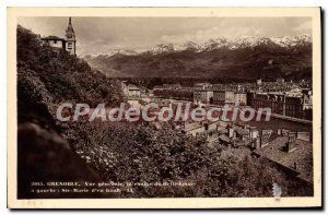 Old Postcard Grenoble Vue Generale Belledonne