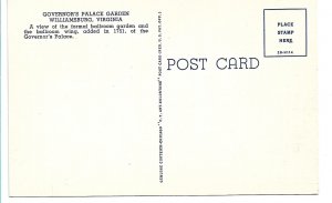 Williamsburg, VA - Governor's Palace Garden