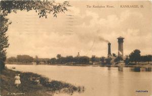 1909 KANKAKEE ILLINOIS River Rondy postcard 1687 Girl