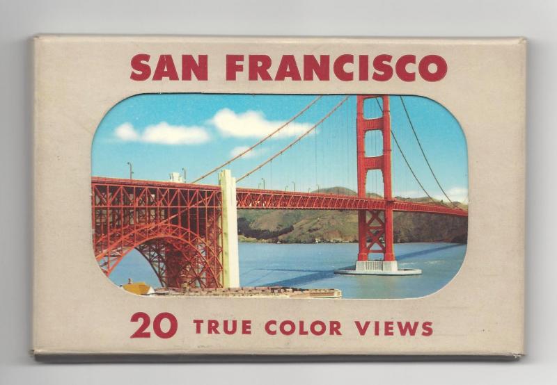 San Francisco CA 20 True Color Views Vintage EF Clements Postcards in Folder