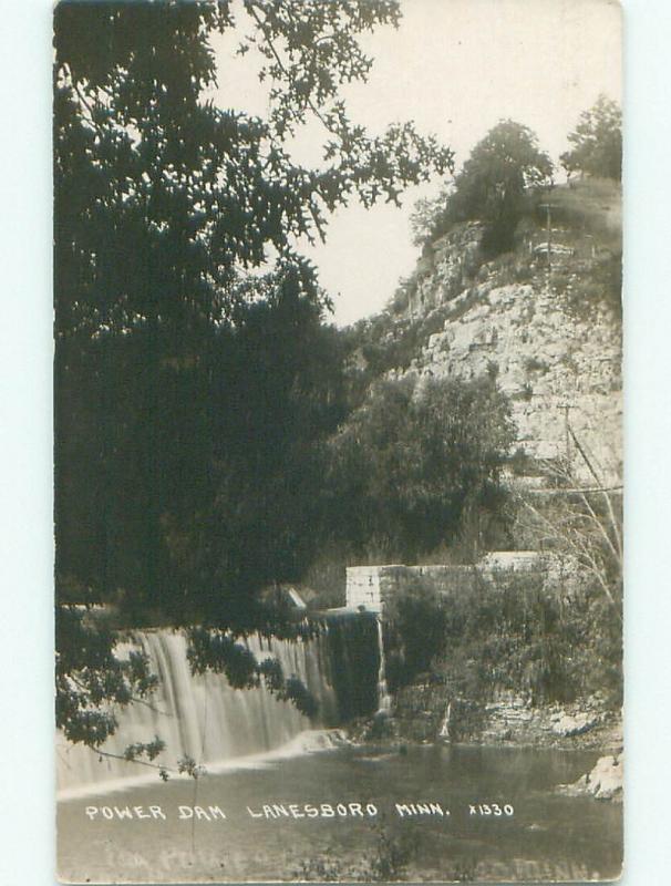 Pre-1919 rppc NICE VIEW Lanesboro - Near Wykoff & Preston & Rochester MN i5576