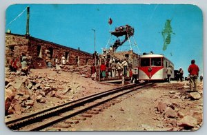 Cartão postal ferroviário - Pikes Peak - Colorado - 1960-