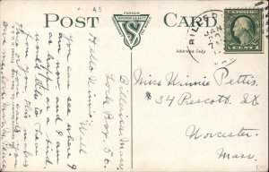 Lowell Massachusetts MA Train Station Depot c1910s Postcard