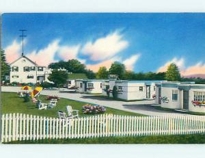 Unused 1950's COLONIAL MOTEL IN DIEPPE New Brunswick NB Canada u3090