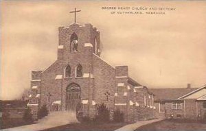 Nebraska Sutherland Sacred Heart Church and Rectory Artvue