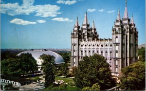 Temple Square Salt Lake City Utah UT Tabernacle Postcard VTG UNP Mike Roberts