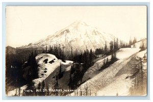 c1910's View Of Mount St. Helens Washington WA RPPC Photo Antique Postcard 