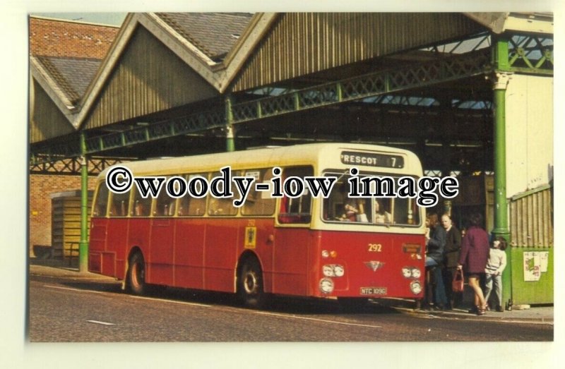 tm5467 - St Helens Corporation Bus no 292 to Prescot - postcard