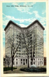 State Office Building, Richmond VA Vintage Postcard D77