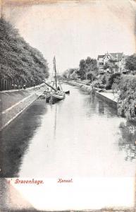Gravenhage Netherlands Canal Antique Postcard J39512