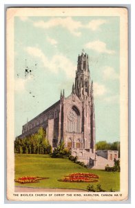 The Basilica Church Of Christ The King Hamilton Canada c1947 Postcard