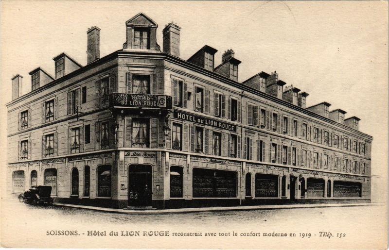 CPA SOISSONS Hotel du lion rouge (191979)