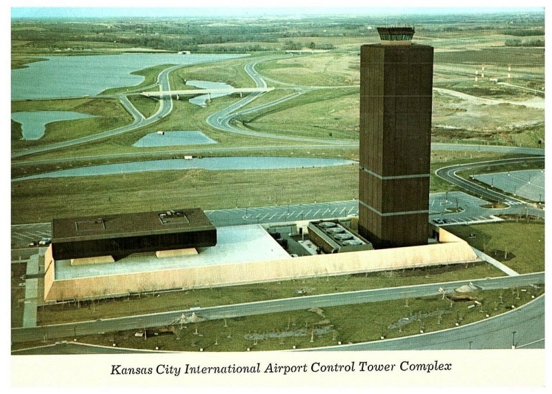 Kansas City International Airport Control Tower Complex Postcard