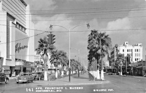 MONTERREY NUEVO LEON MEXICO~CALZADA FRANCISCO I MADERO~REAL PHOTO POSTCARD