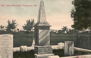 Vintage Postcard 1900's View of Gen. Knox Monument Thomaston Maine ME